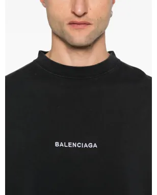Balenciaga ロゴ刺繍袖パッチ Tシャツ - サムネイル5