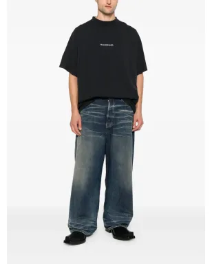 Balenciaga ロゴ刺繍袖パッチ Tシャツ - サムネイル2