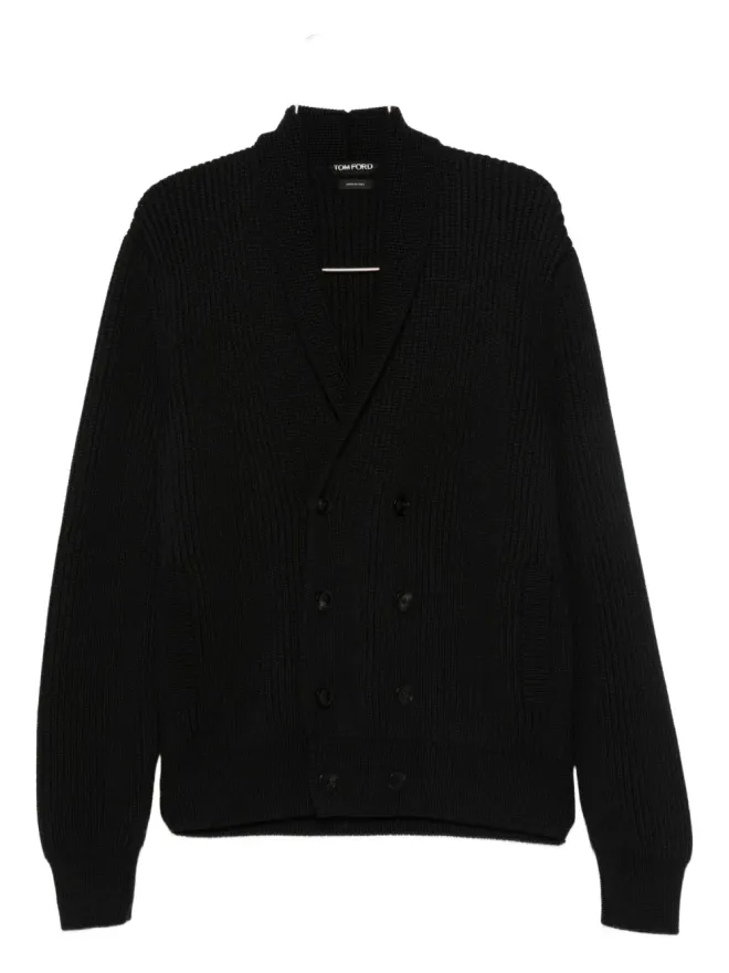 TOM FORD TOM FORD リブ編みダブルブレストカーディガンの商品画像