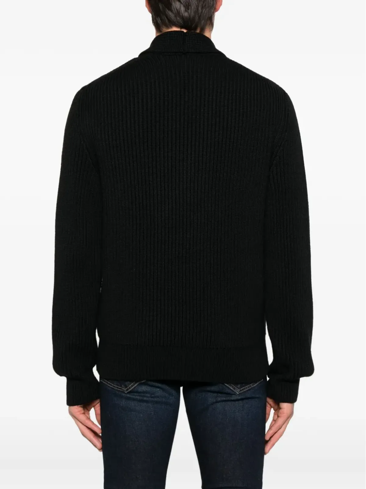 TOM FORD リブ編みダブルブレストカーディガン - 画像4