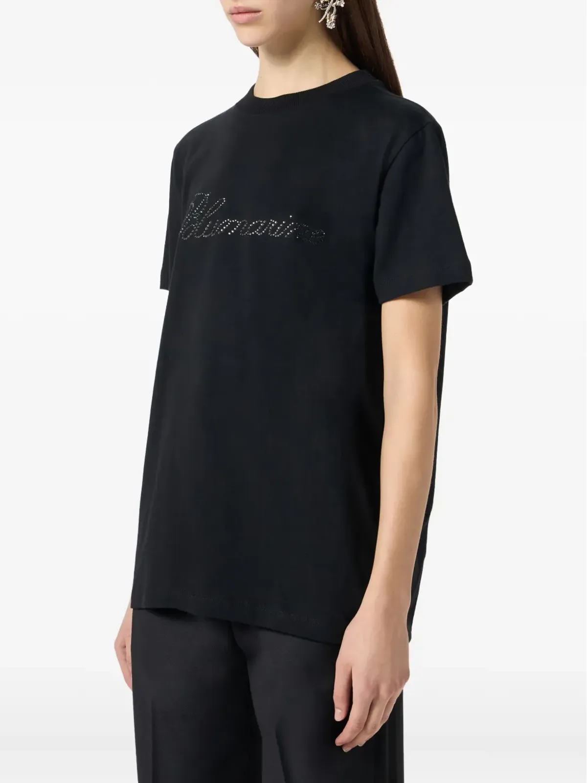 Blumarine ロゴ刺繍Tシャツ - 画像4