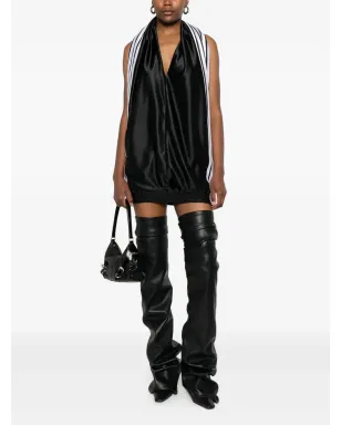Balenciaga サイドストライプ ミニドレス - ブラック - サムネイル2