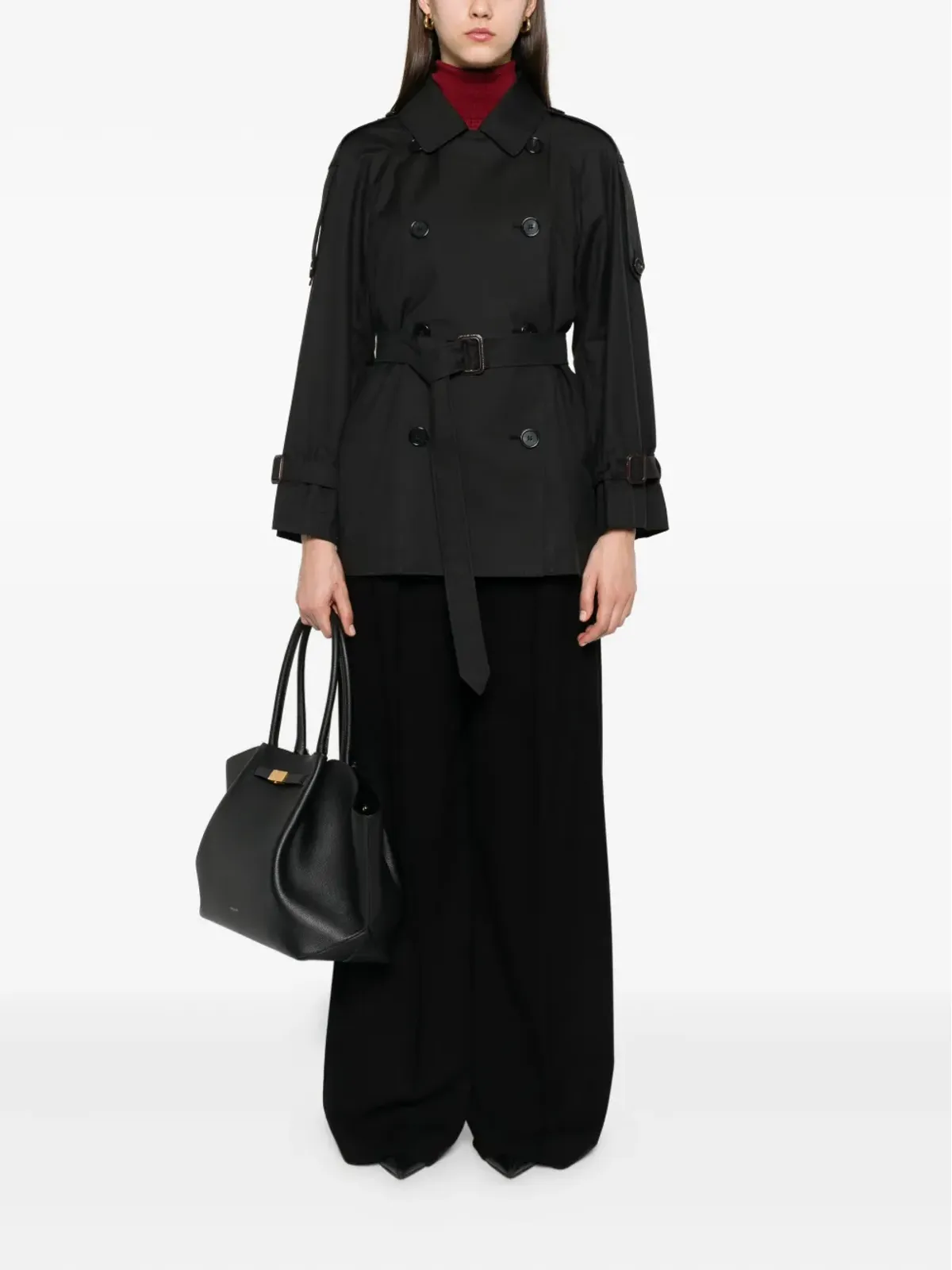Max Mara ダブルブレストベルト付きジャケット - 画像2