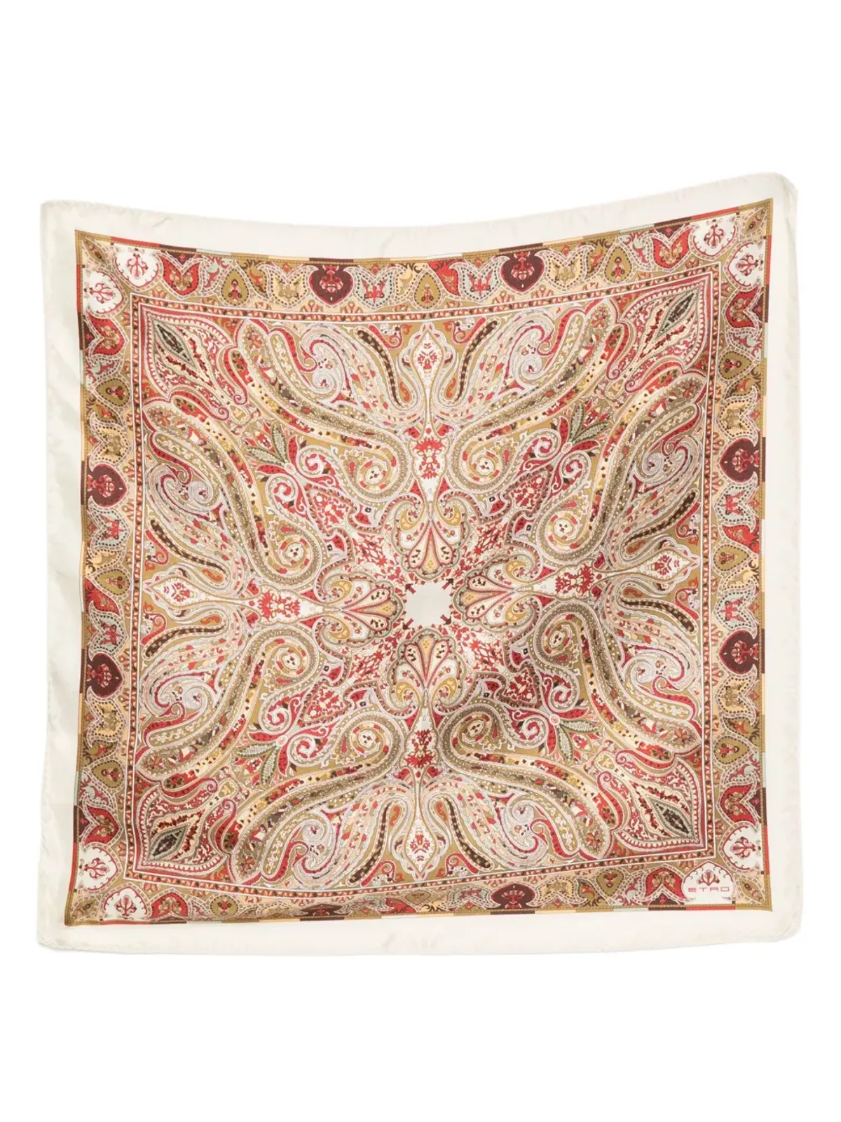 ETRO ペイズリーパターンのシルクスカーフ - 画像1