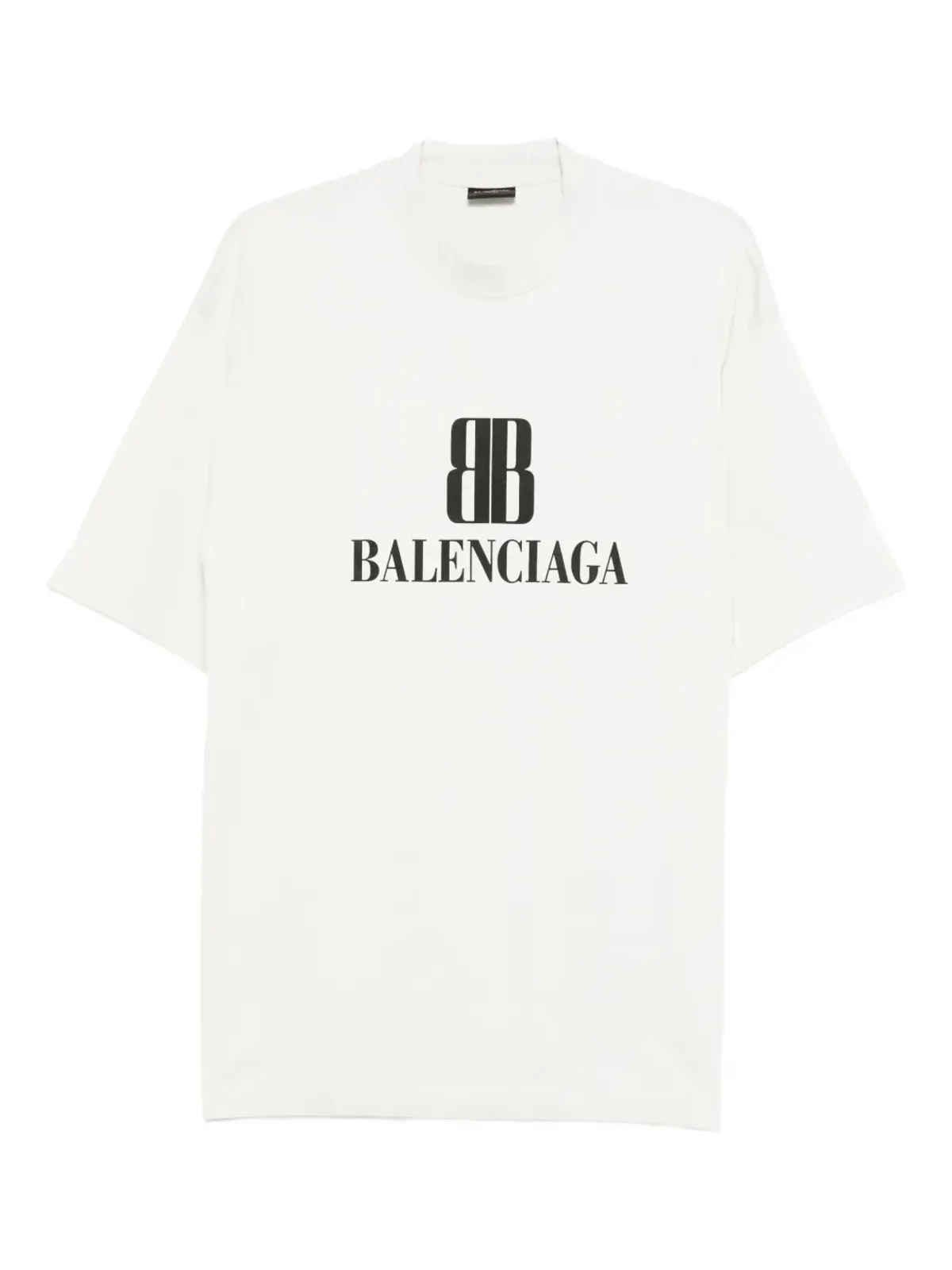 Balenciaga Nano BB コットンTシャツ - グレー - 画像1