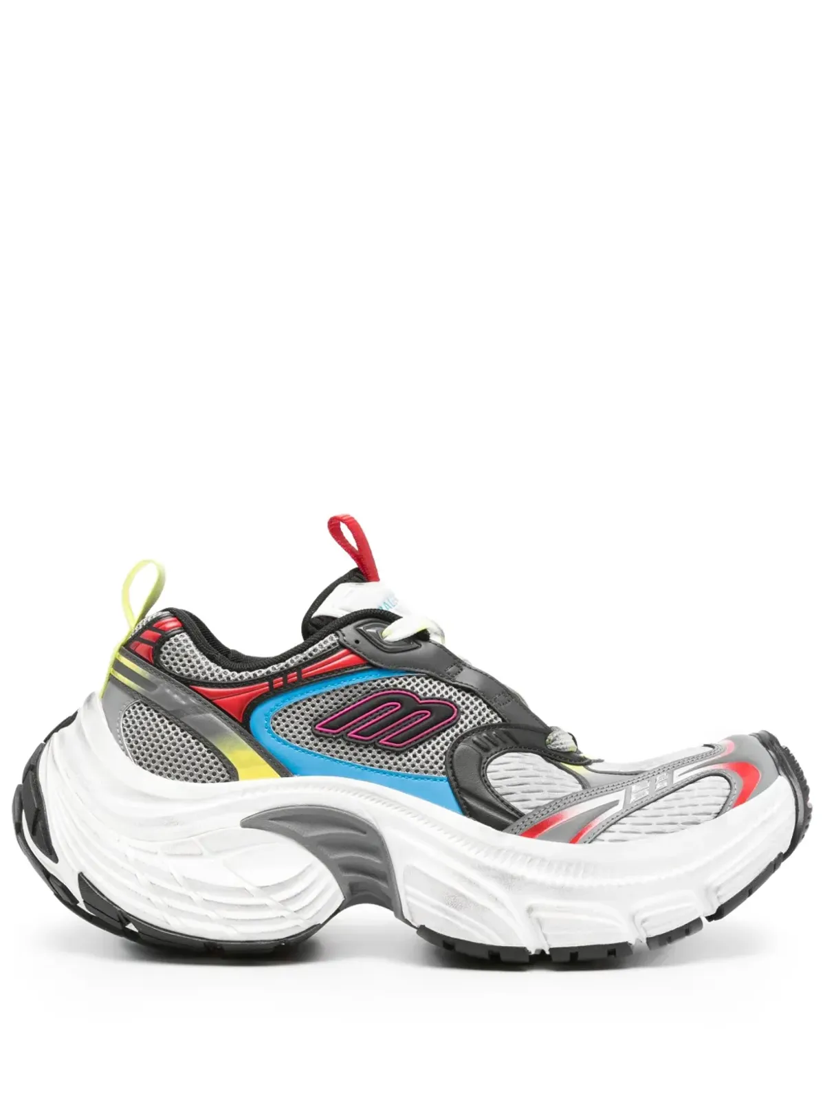 Balenciaga 多面パネルの厚底スニーカー（グレー） - 画像1