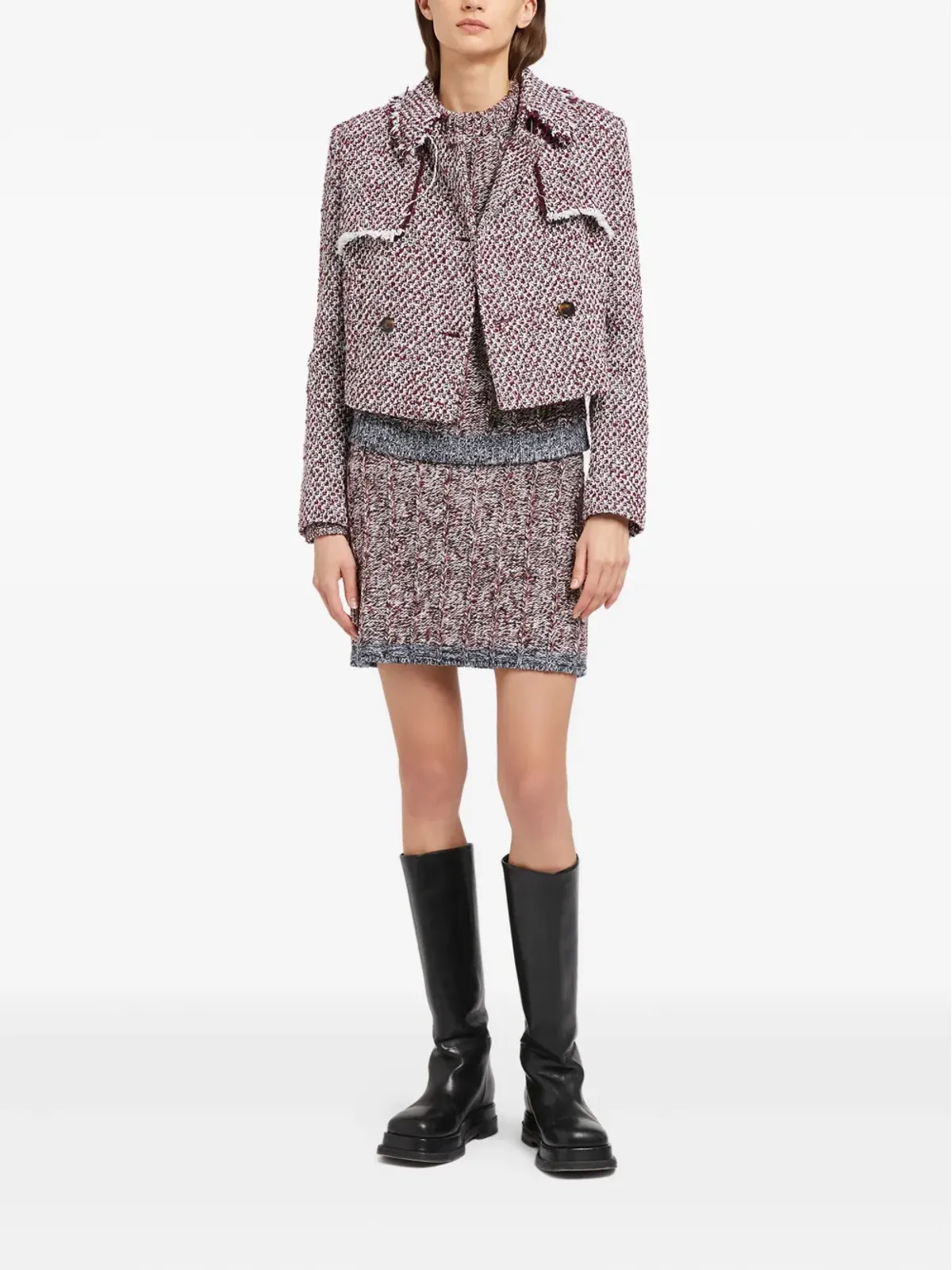 Ports 1961 テクスチャード クロップド ジャケット - 画像2
