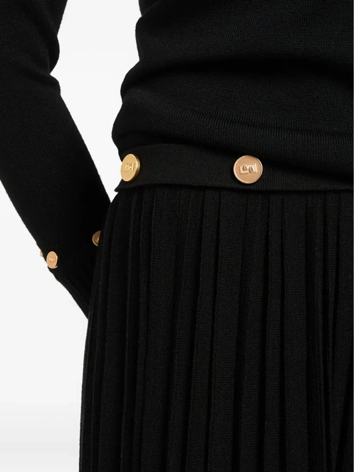 Ports 1961 プリーツ入りマキシスカート - 画像4