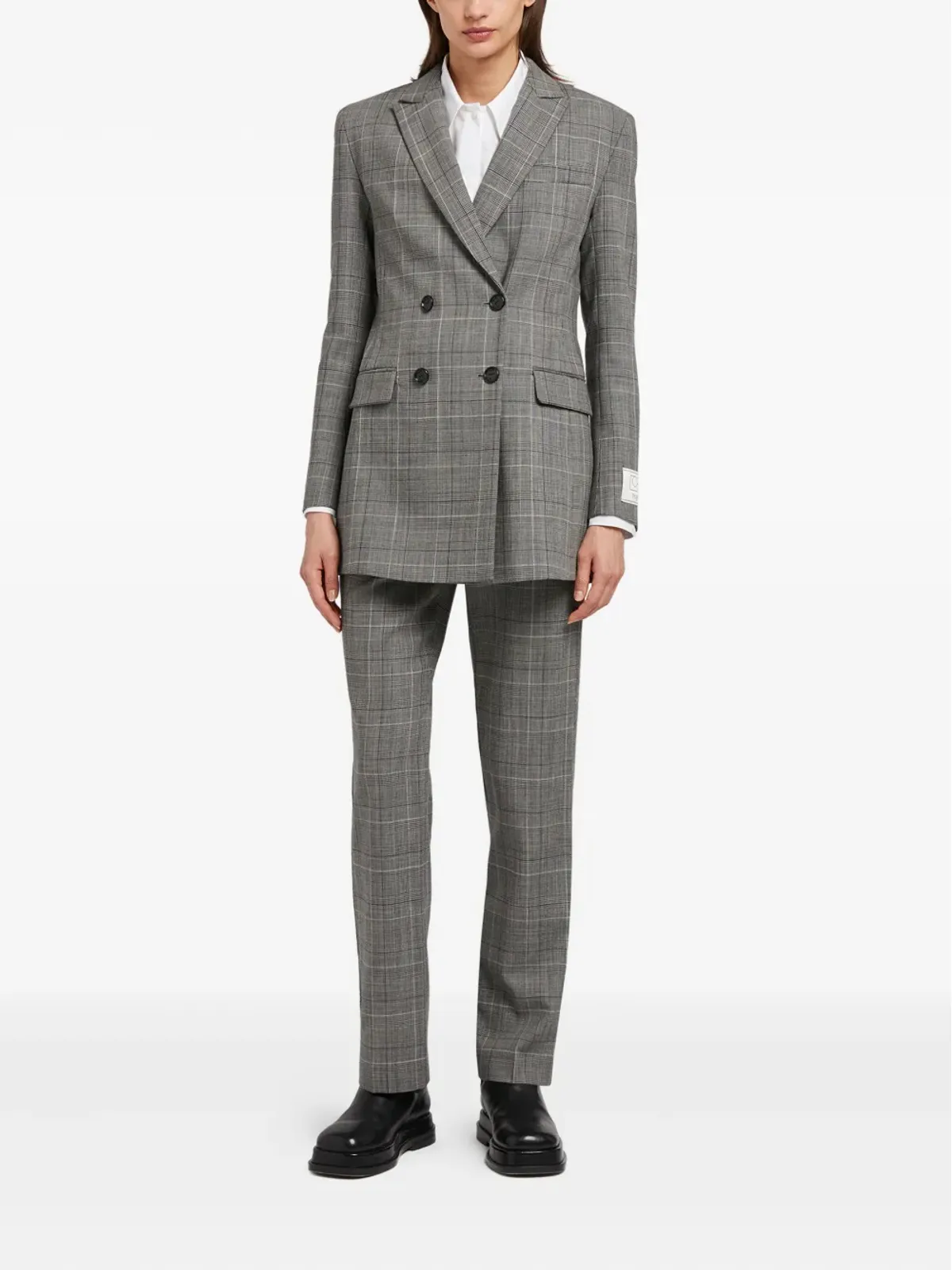 Ports 1961 ダブルブレスト チェック柄ブレザー - 画像2