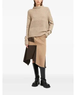 Ports 1961 ベージュのケーブルニットセーター - サムネイル2
