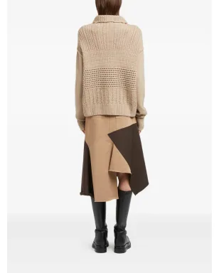 Ports 1961 ベージュのケーブルニットセーター - サムネイル3