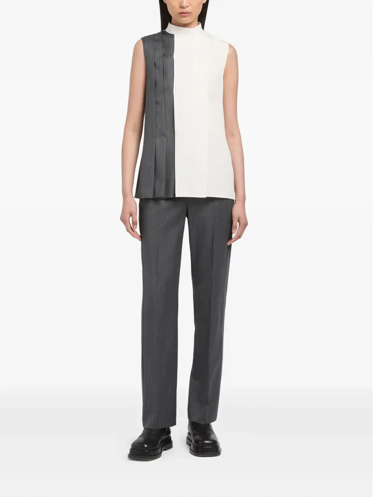 Ports 1961 アシンメトリカルパネルドブラウス - 画像2