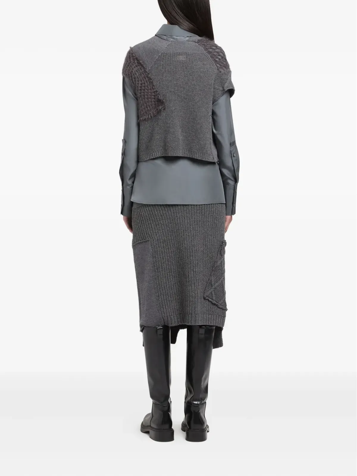 Ports 1961 パッチワークデザインセーター - 画像3