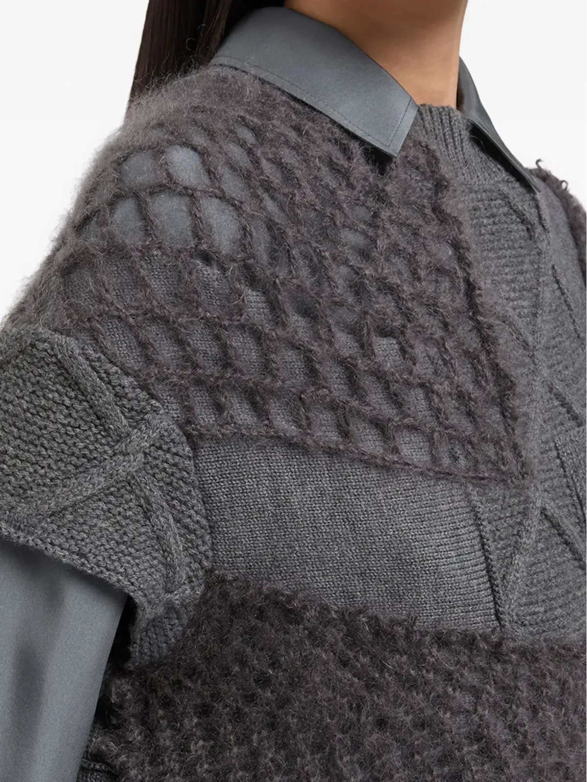 Ports 1961 パッチワークデザインセーター - 画像4