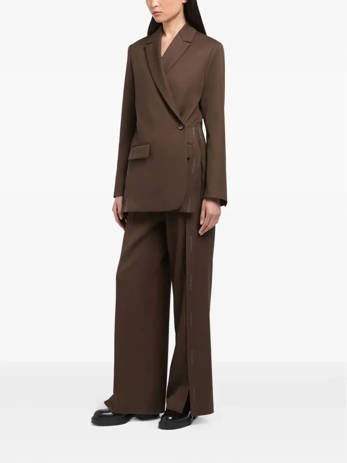 Ports 1961 ラップフロント ロゴディテール ブレザー - 画像2