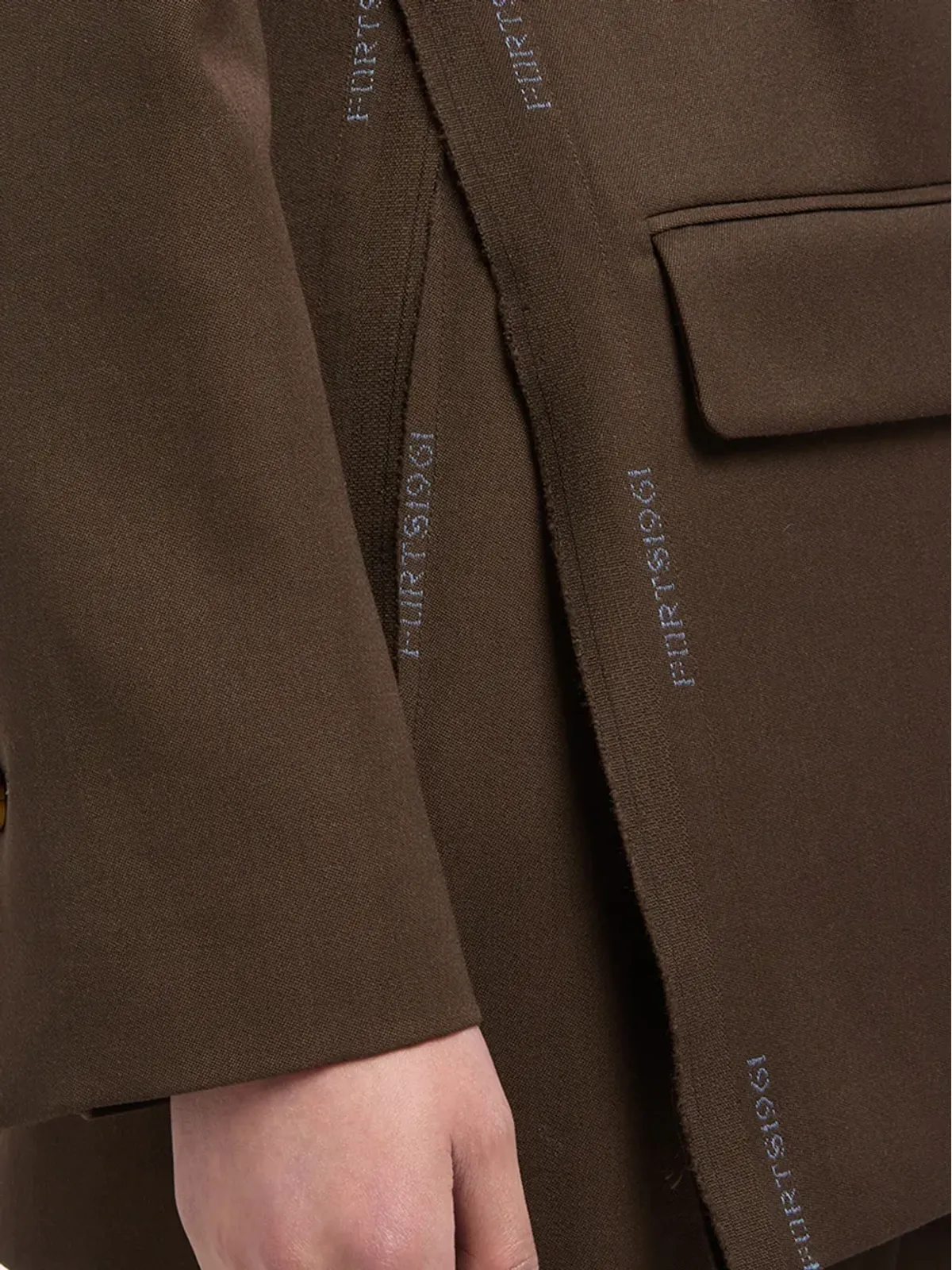 Ports 1961 ラップフロント ロゴディテール ブレザー - 画像4