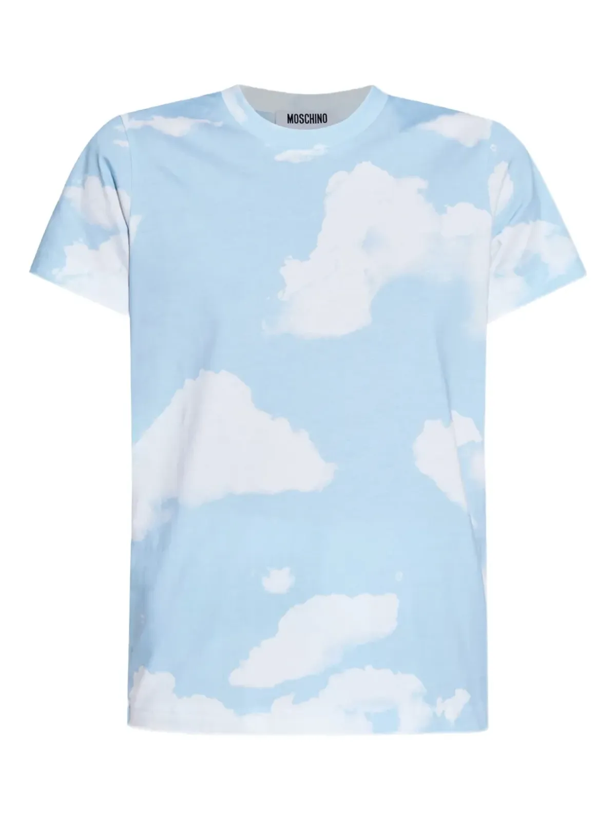 Moschino cloud-print T-shirt - Blue - 画像1