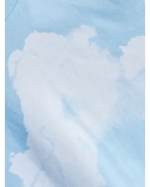 Moschino cloud-print T-shirt - Blue - サムネイル5