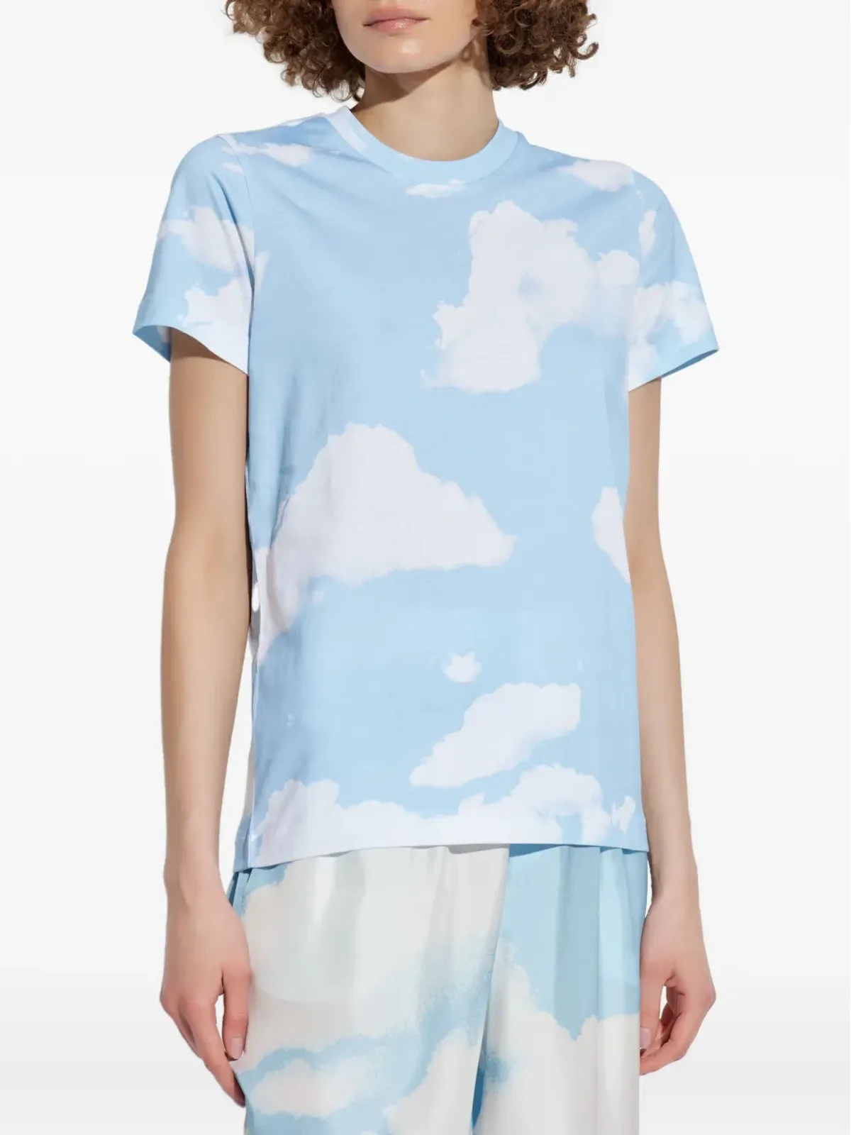 Moschino cloud-print T-shirt - Blue - 画像3