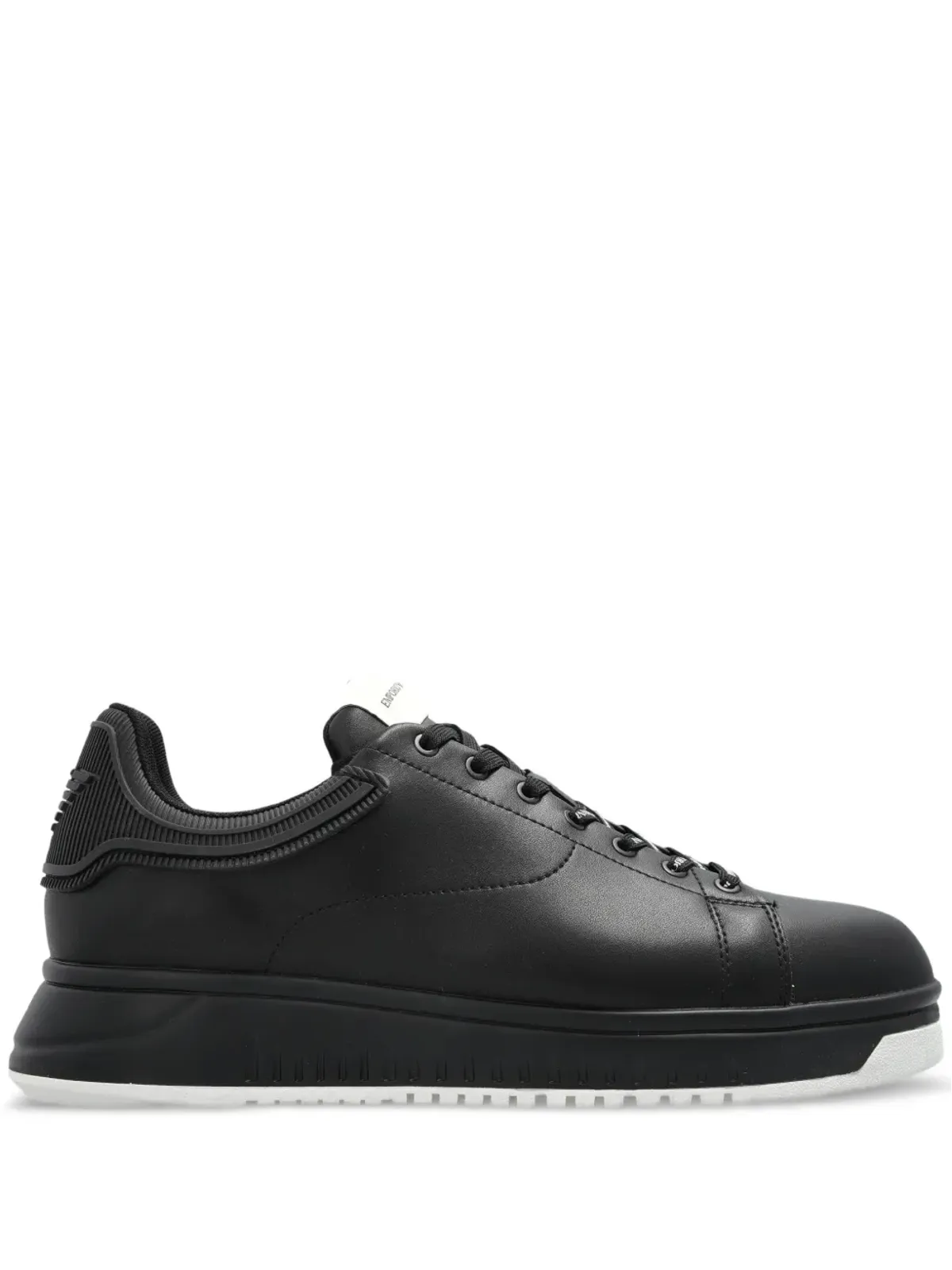 Emporio Armani レザー レースアップ スニーカー - 画像1