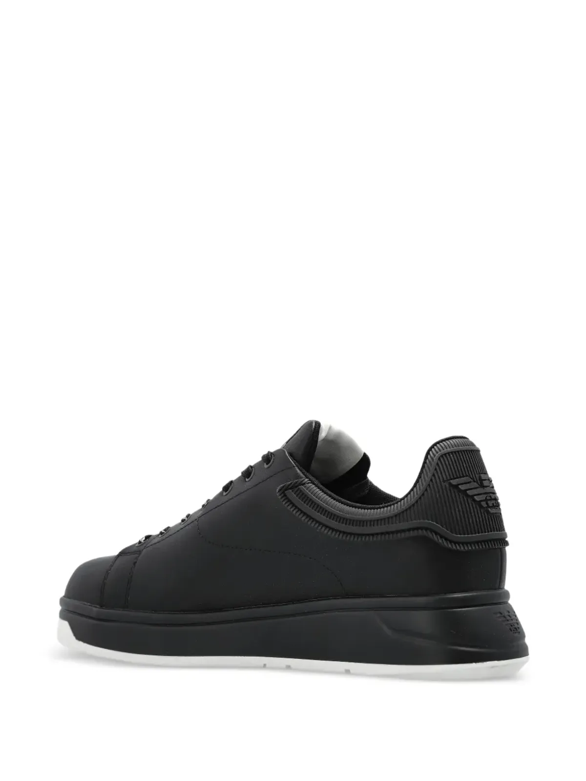 Emporio Armani レザー レースアップ スニーカー - 画像3