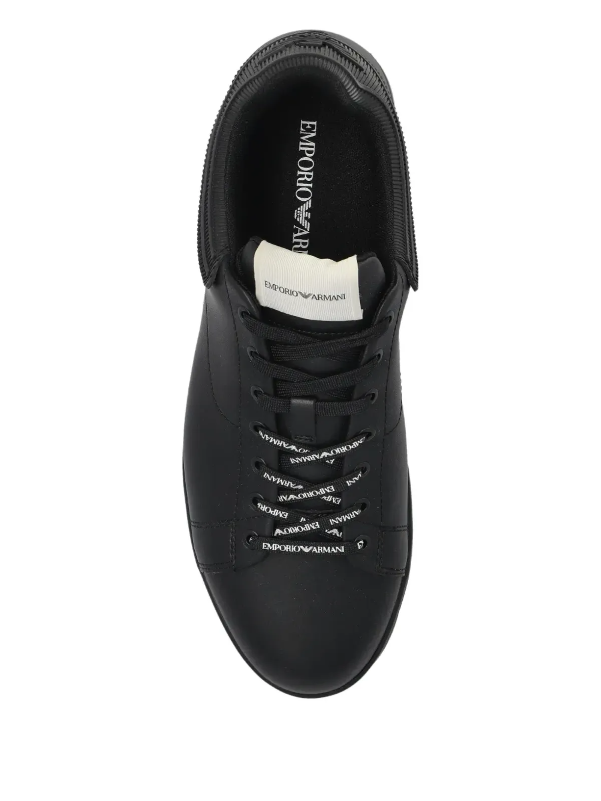 Emporio Armani レザー レースアップ スニーカー - 画像4