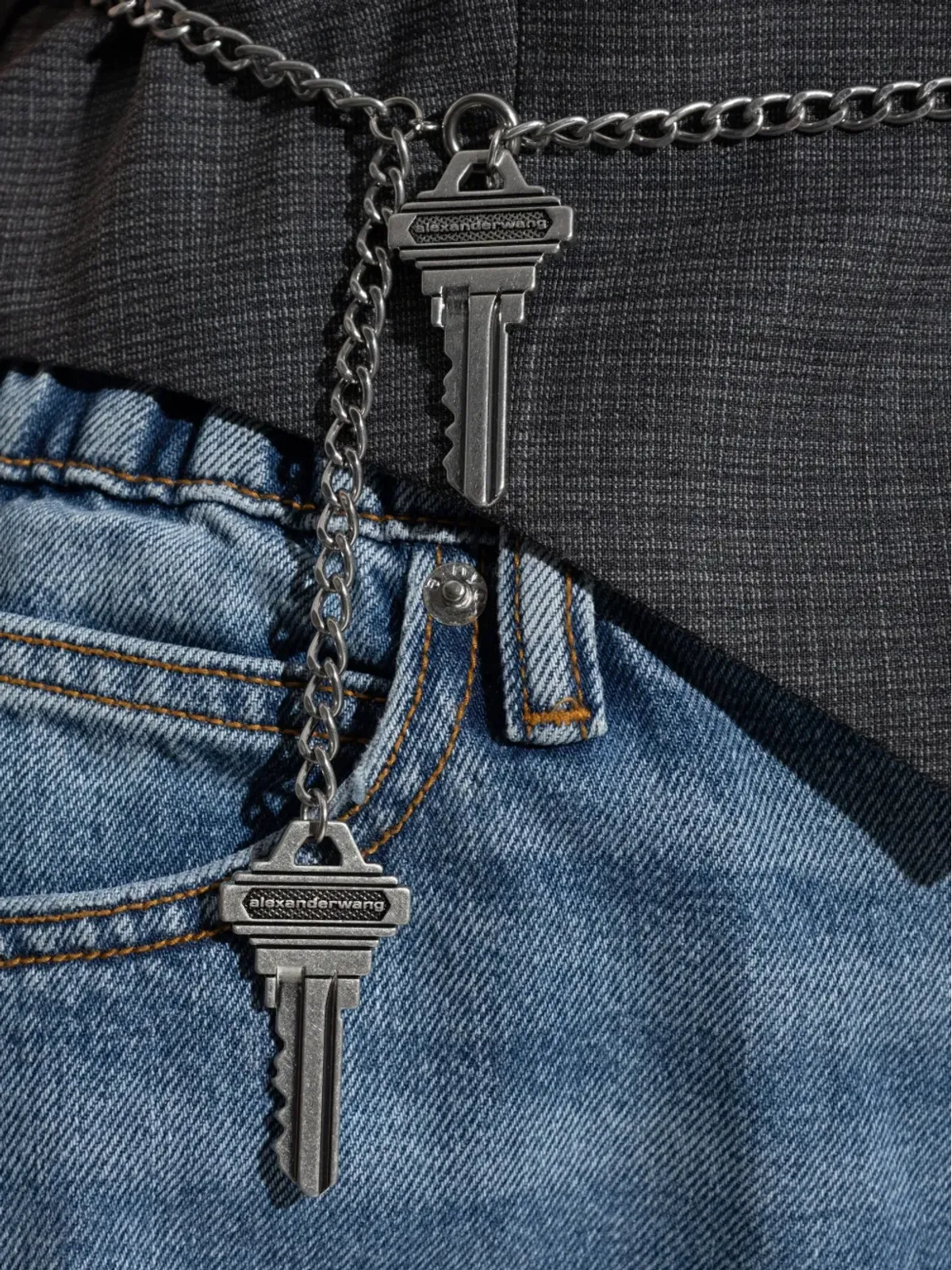 Alexander Wang チェーン装飾ウェストコート - 画像5