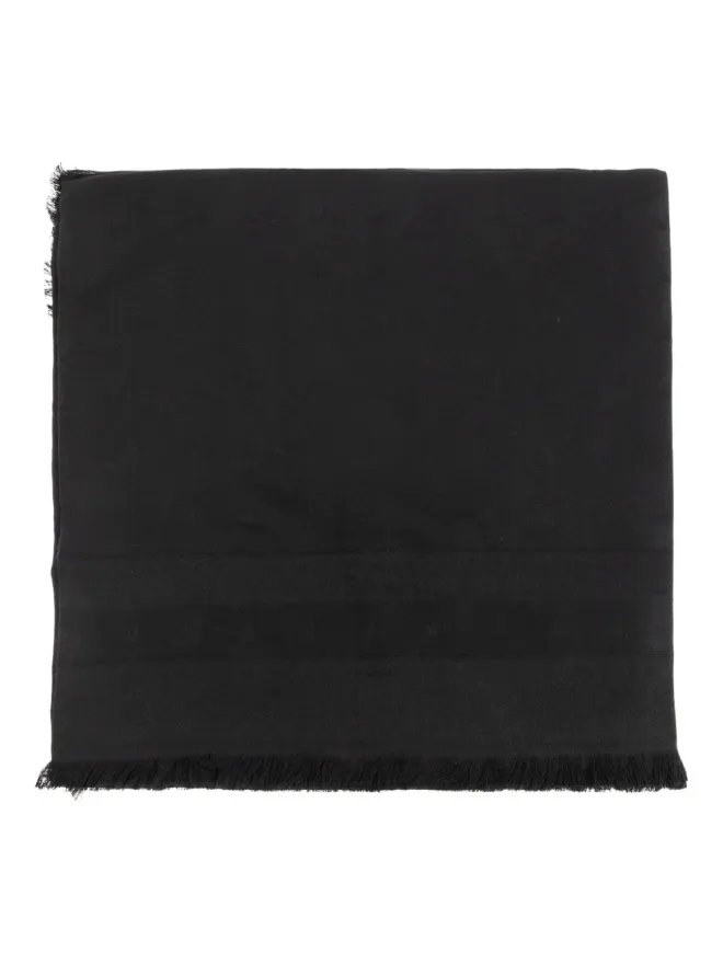 Emporio Armani Emporio Armani エンブレム入りフリンジスカーフの商品画像