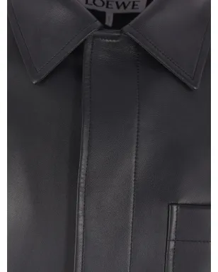 LOEWE レザーシャツジャケット - サムネイル4