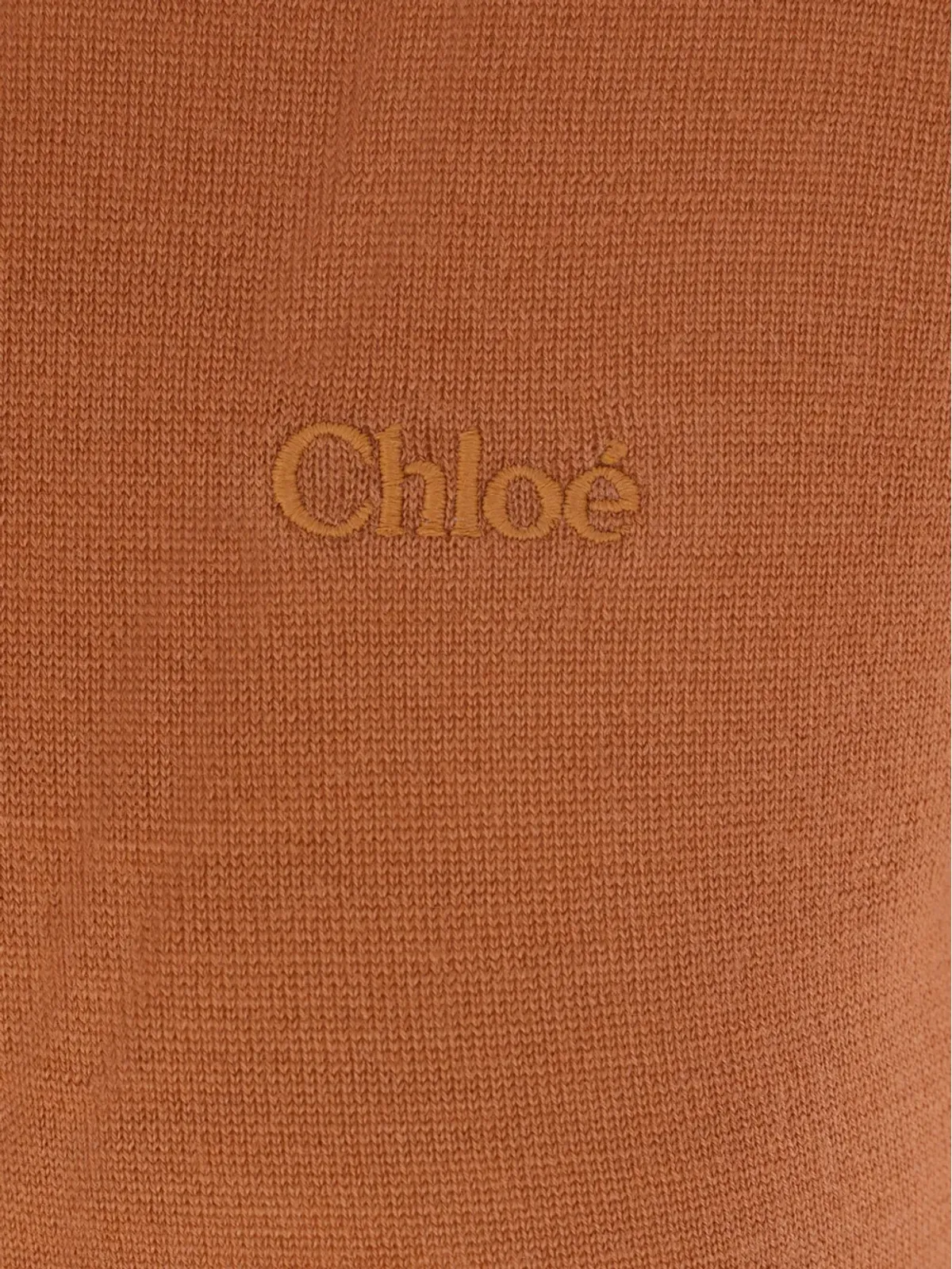 Chloé ロゴ刺繍クルーネックトップ - 画像3