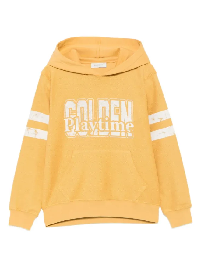 Golden Goose Kids Golden Goose Kids ロゴプリント袖ストライプ フーディの商品画像