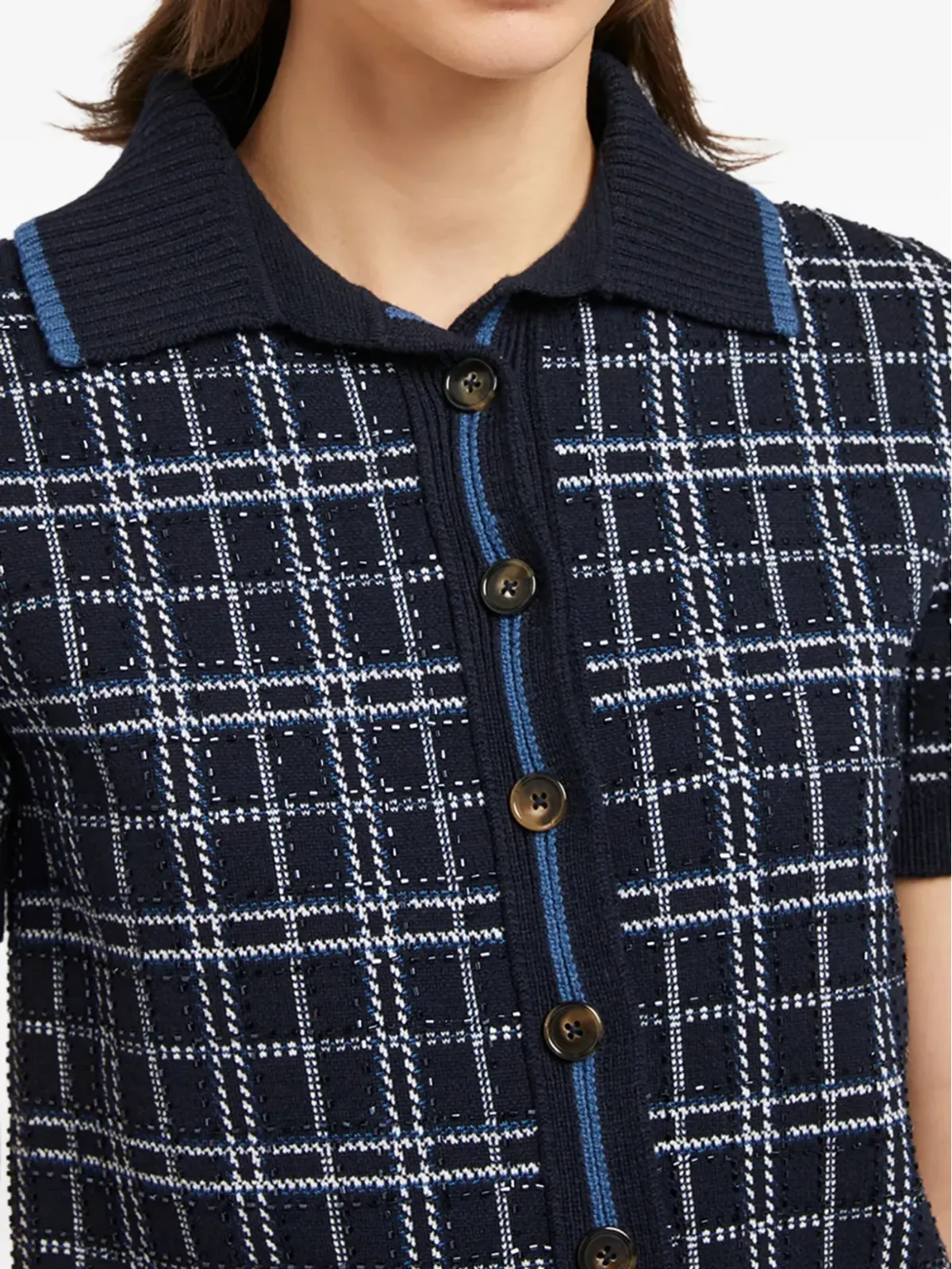 Ports 1961 チェック柄ショートスリーブトップス - 画像4
