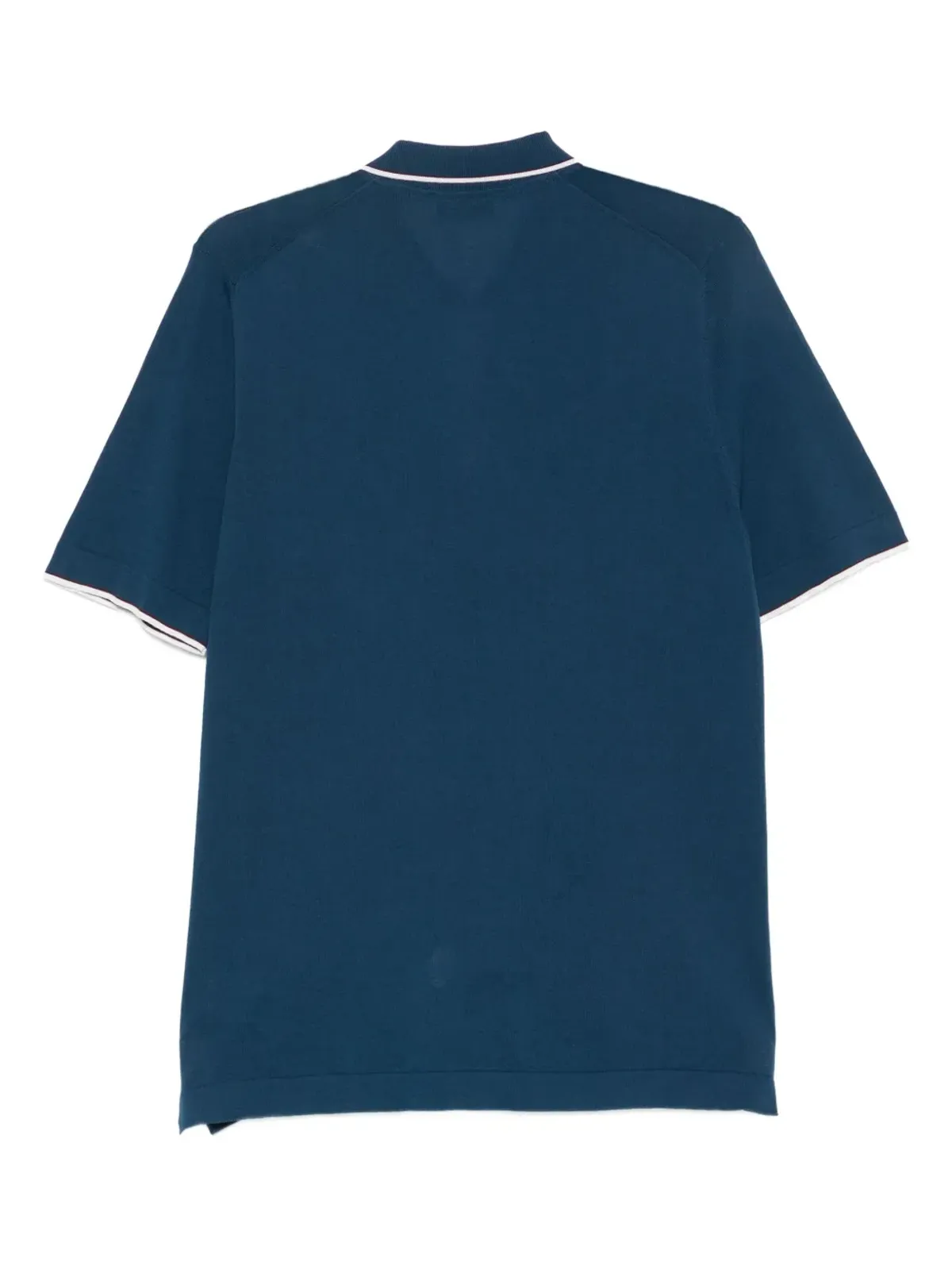 Gran Sasso ジップネック コットン ポロシャツ - 画像2