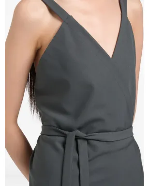 Ports 1961 アシンメトリックラップミディドレス - サムネイル4