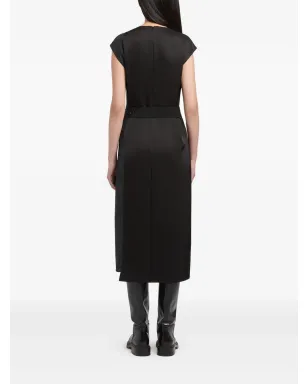Ports 1961 ベルト付きキャップスリーブ ミディドレス ブラック - サムネイル3