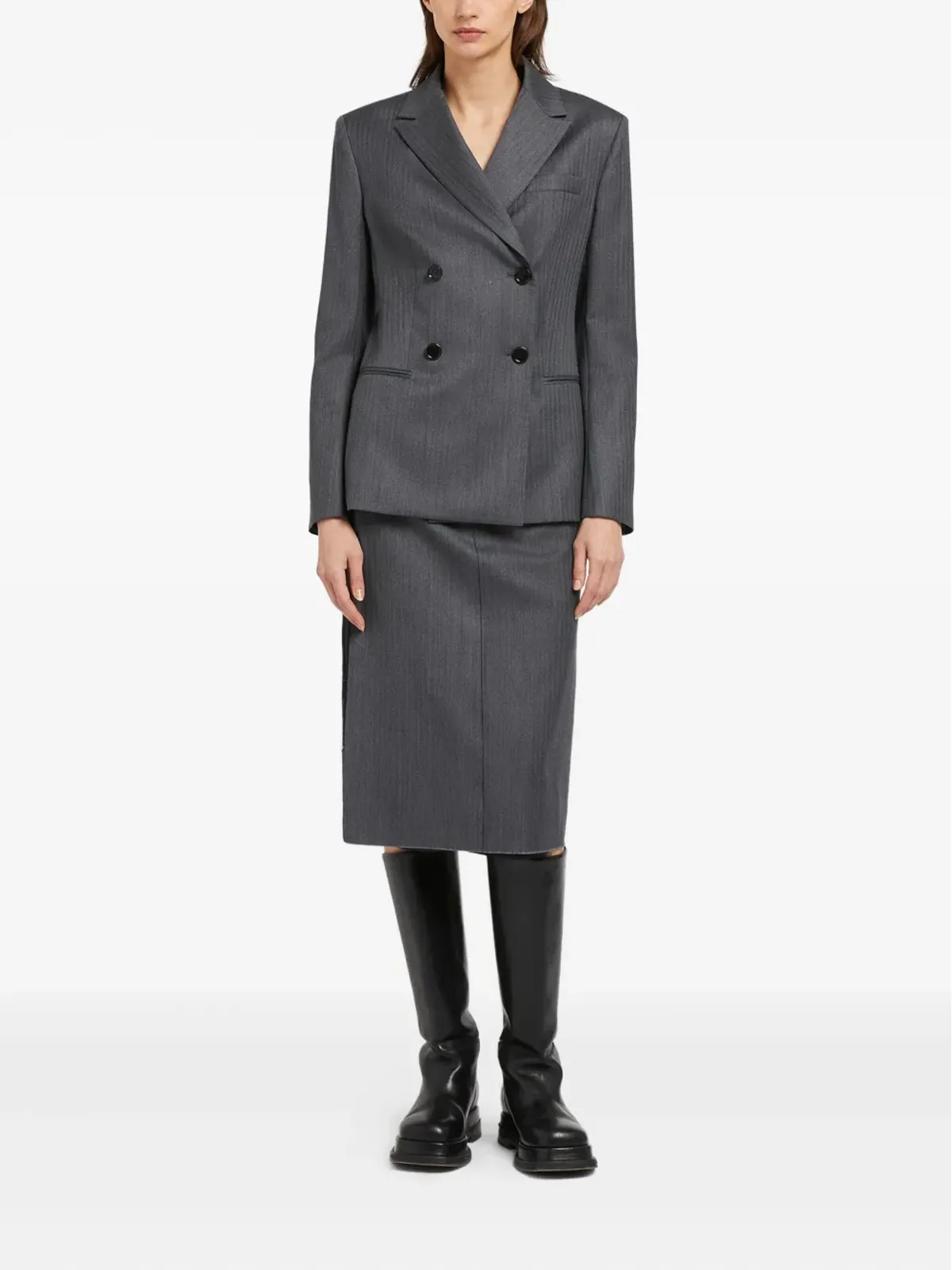 Ports 1961 ダブルブレストブレザー - グレー - 画像2