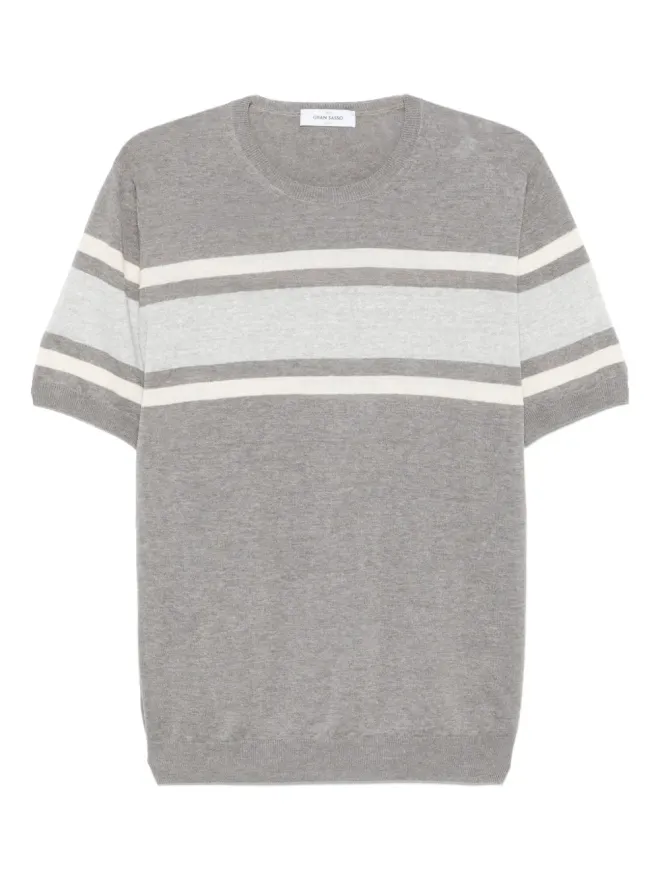 Gran Sasso Gran Sasso ストライプ柄 Tシャツの商品画像