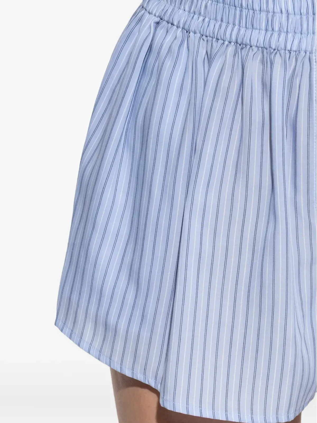 Alexander Wang ストライプ柄エラスティックウエストショーツ - ブルー - 画像5