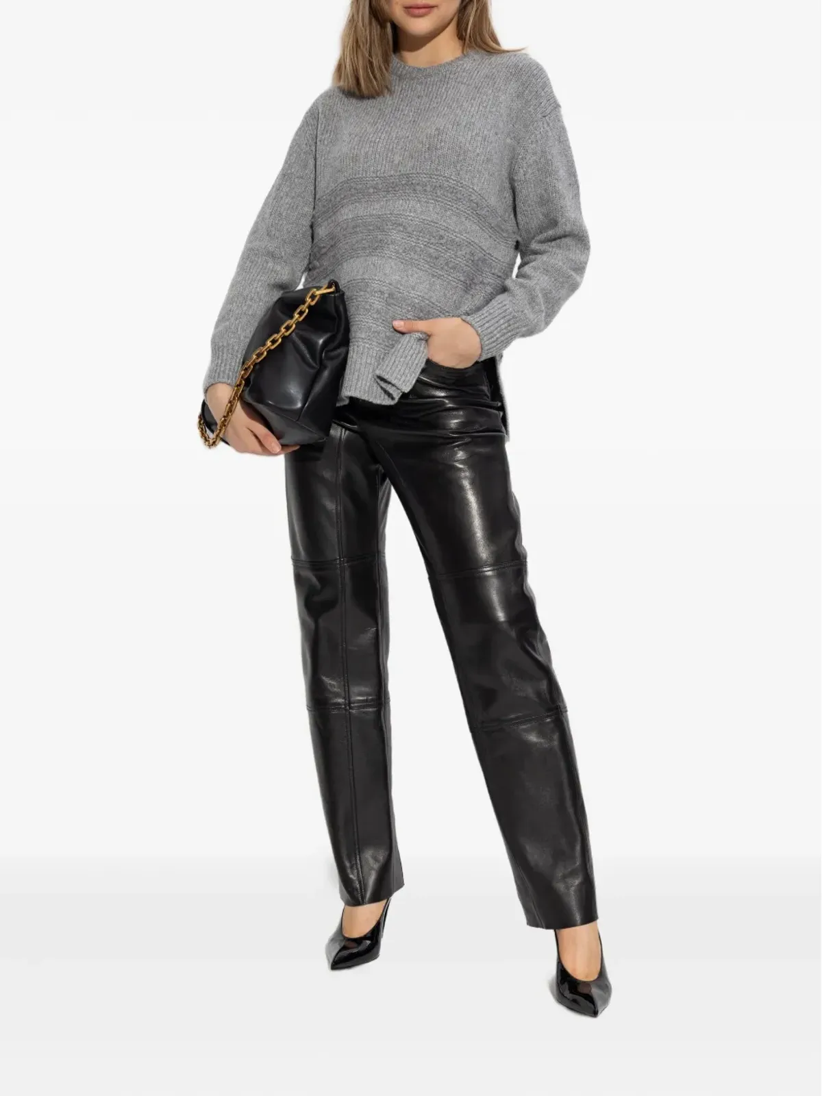 Fabiana Filippi mélange-effect jumper - Grey - 画像2