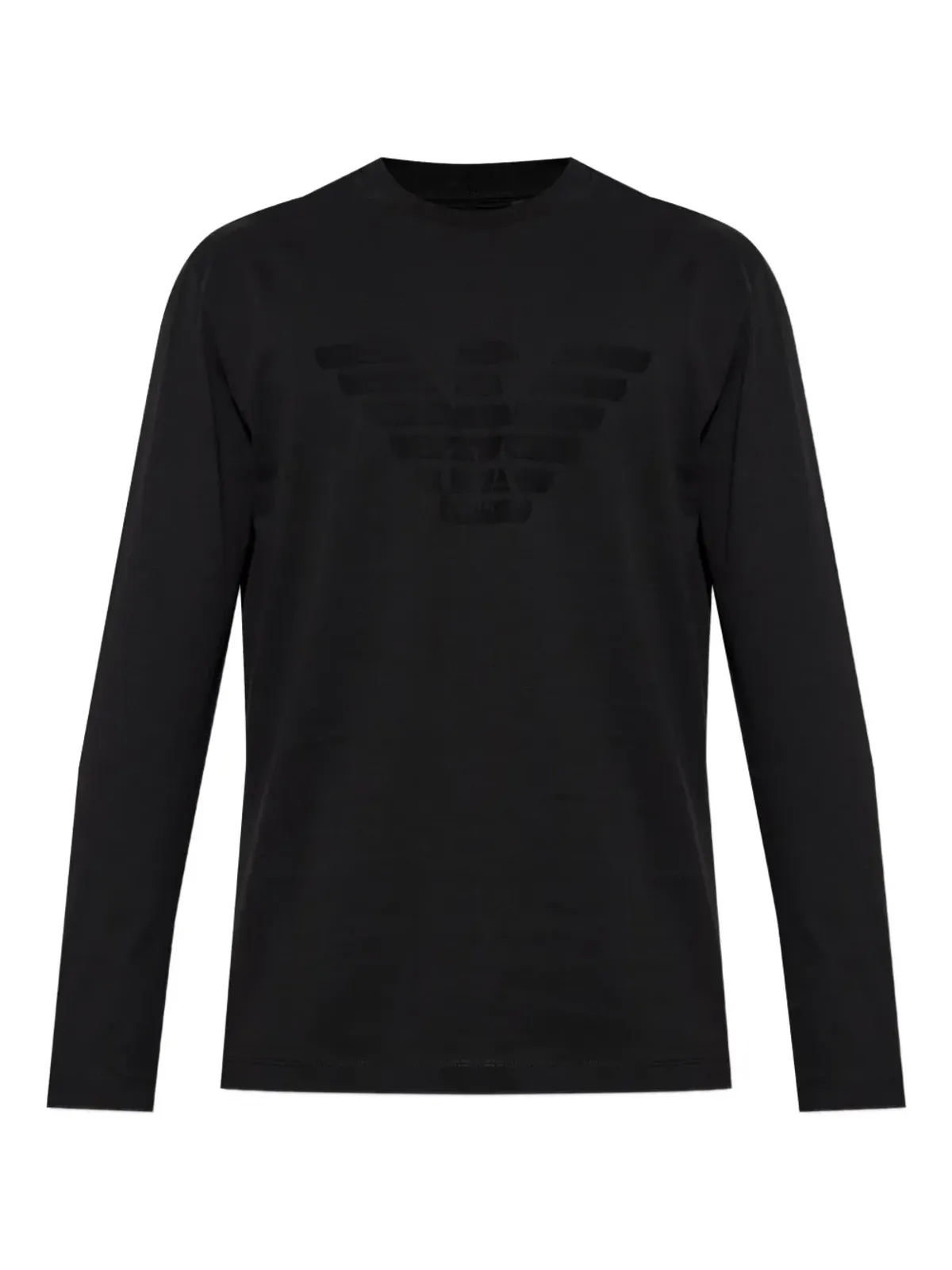 Emporio Armani イーグルエンブレム長袖Tシャツ - 画像1