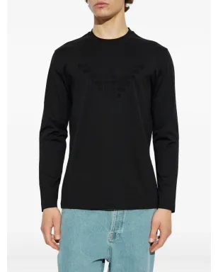 Emporio Armani イーグルエンブレム長袖Tシャツ - サムネイル3