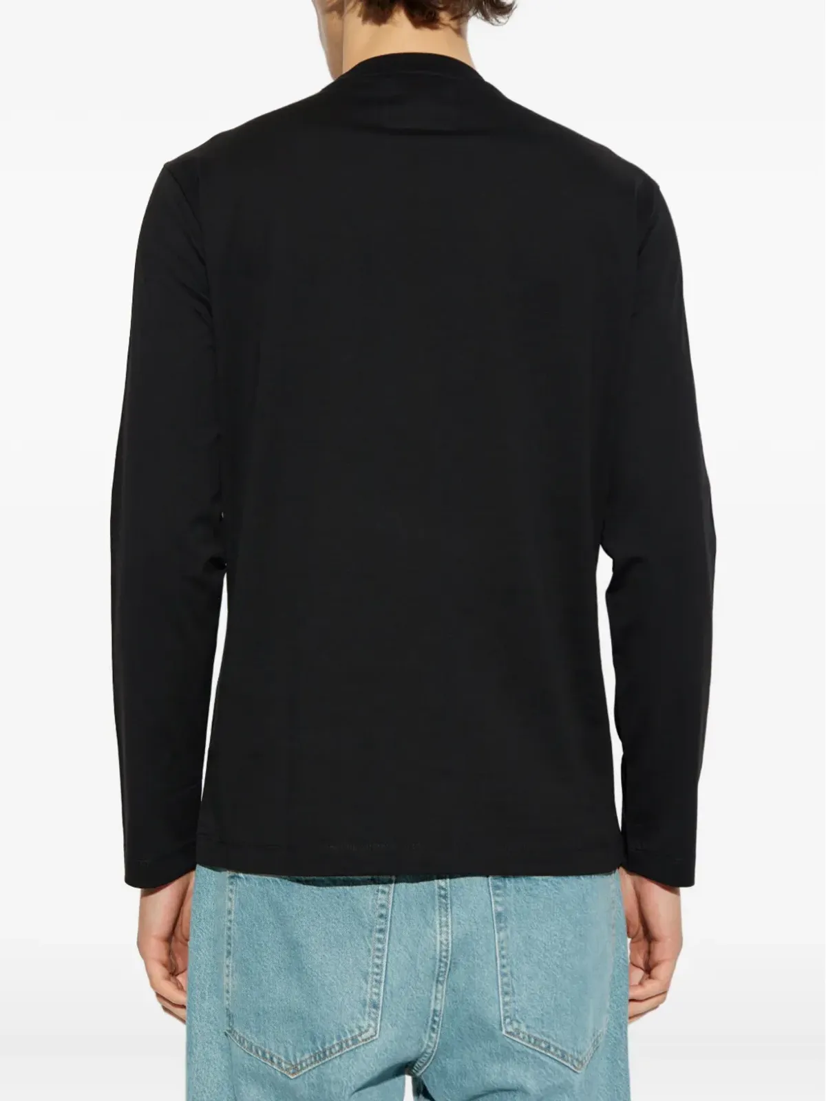Emporio Armani イーグルエンブレム長袖Tシャツ - 画像4