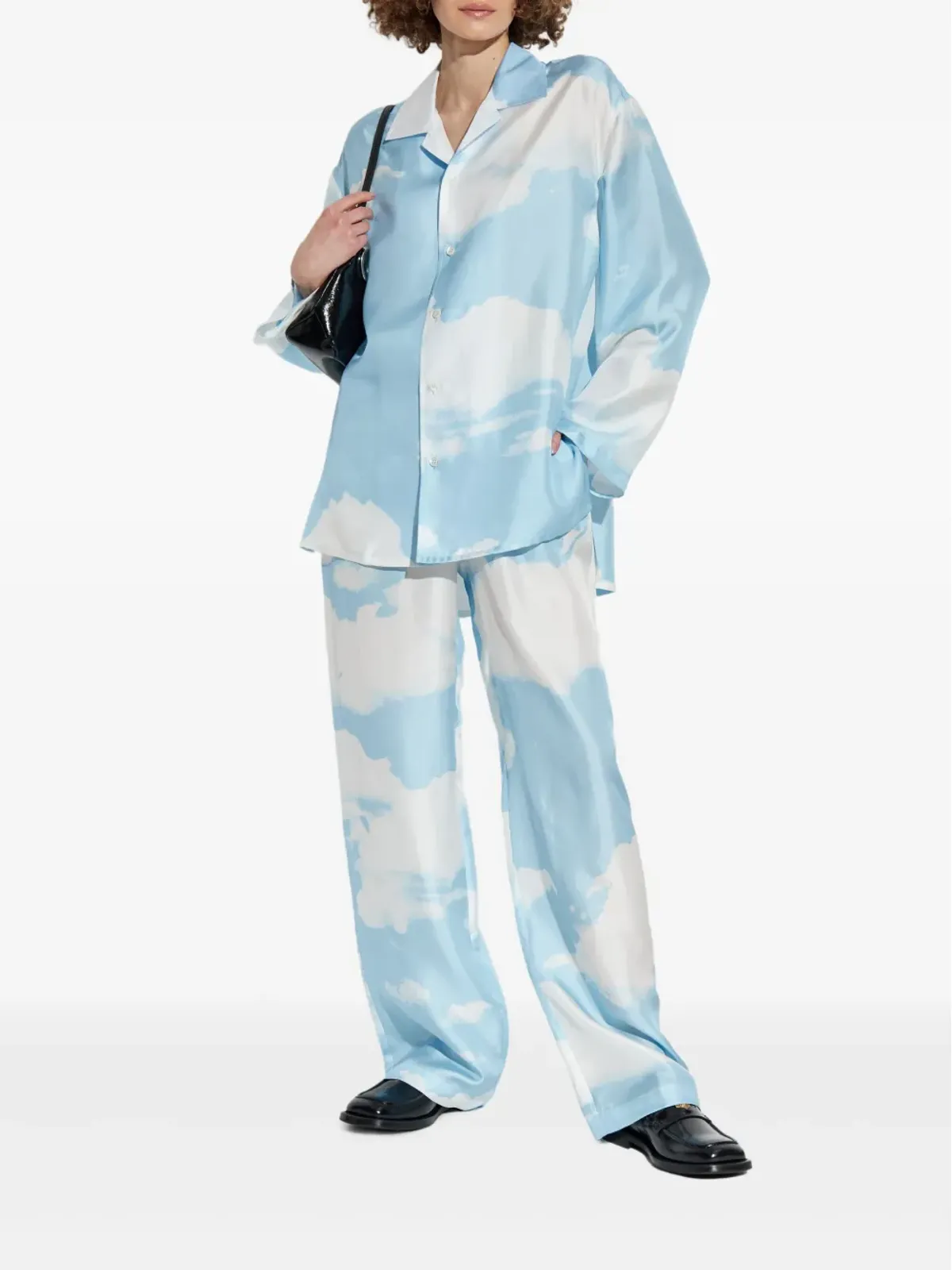 Moschino 雲柄シャツ ブルー - 画像2