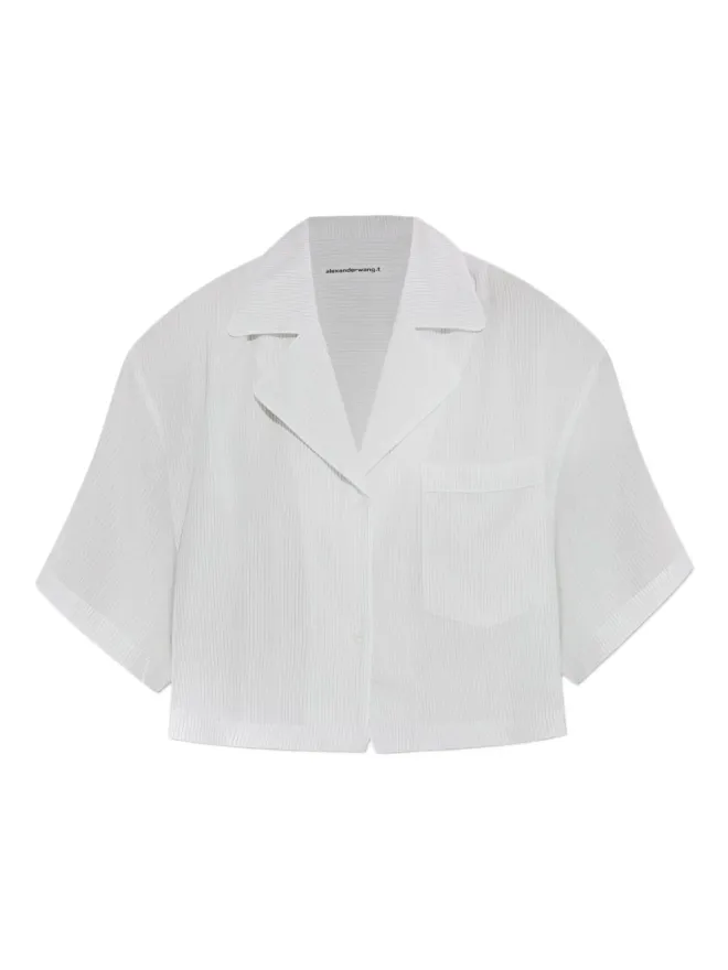 Alexander Wang Alexander Wang ピンストライプ半袖トップスの商品画像