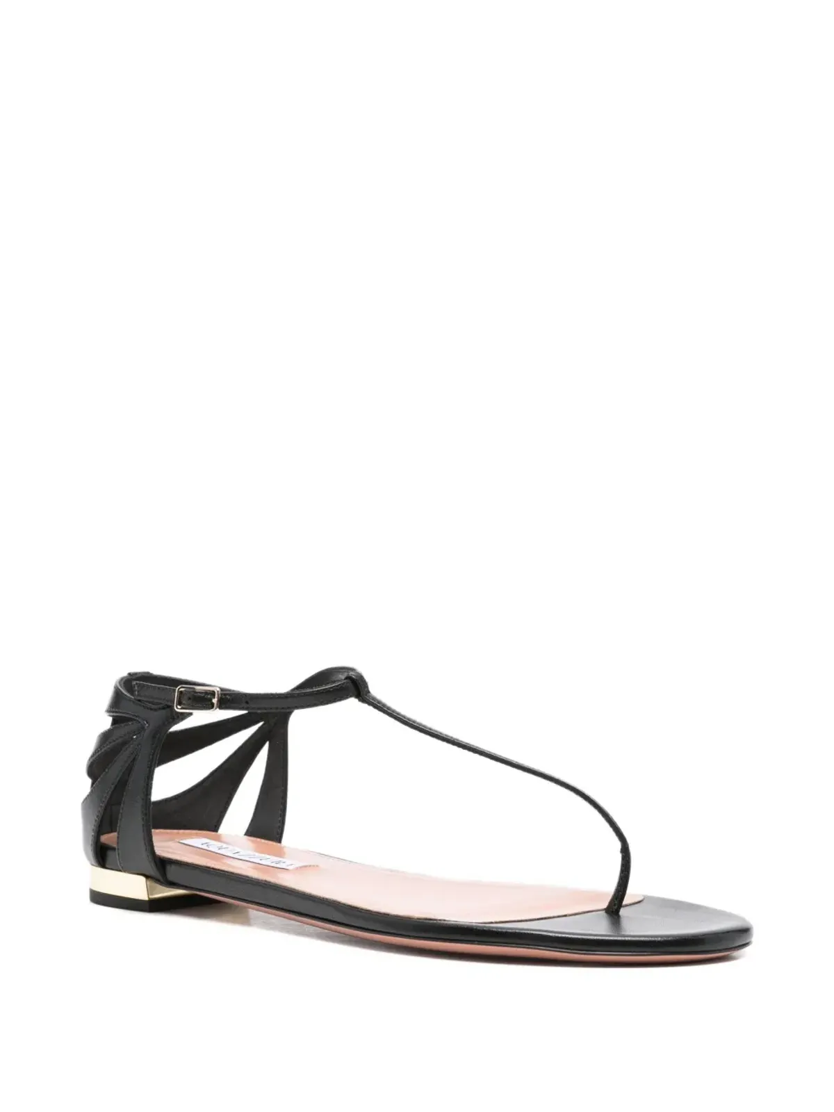 Aquazzura レザーファンカットサンダル - 画像2