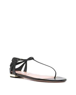 Aquazzura レザーファンカットサンダル - サムネイル2