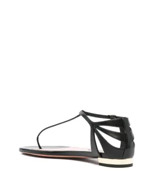 Aquazzura レザーファンカットサンダル - サムネイル3