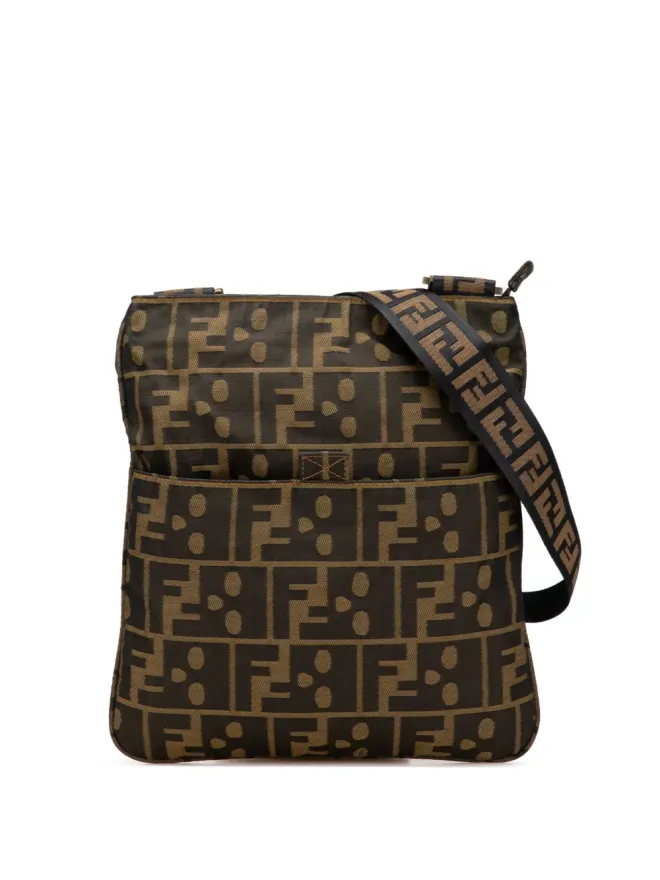 Fendi Pre-Owned Fendi ビンテージ ズッカ キャンバス スカル クロスボディバッグの商品画像