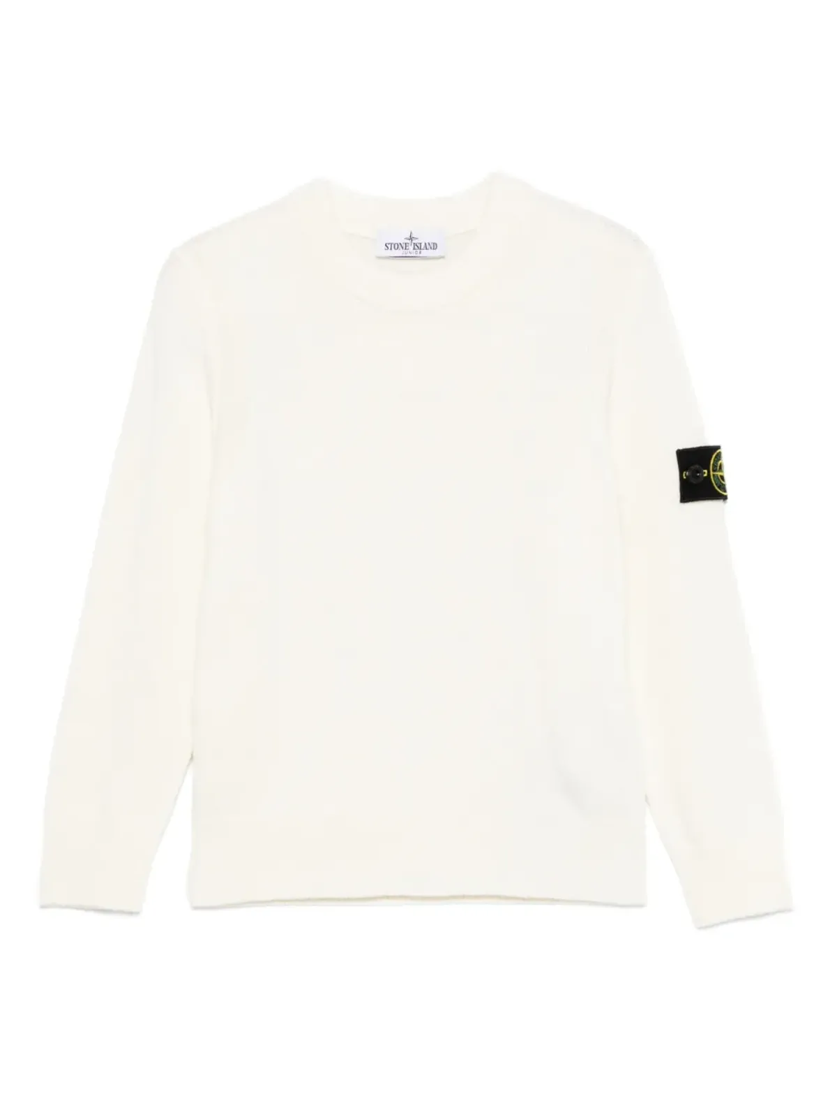 Stone Island Junior ロゴパッチ クルーネック ジャンパー - 画像1