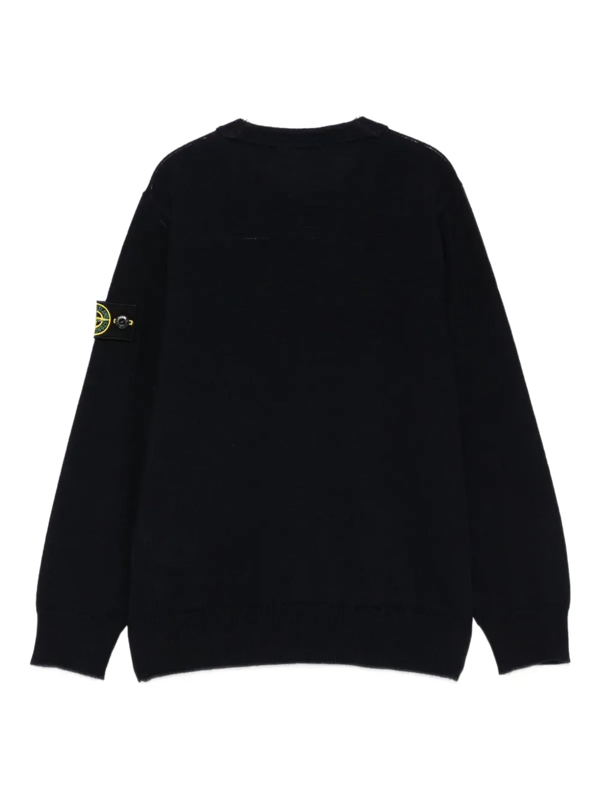 Stone Island Junior ロゴパッチ ウールセーター - 画像2